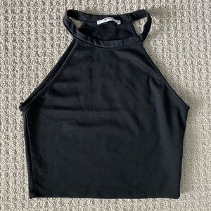 Zara Trafaluc | Black High Neck Crop Top